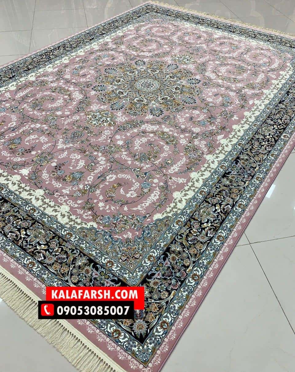 فرش طرح حریر 1000 شانه برجسته