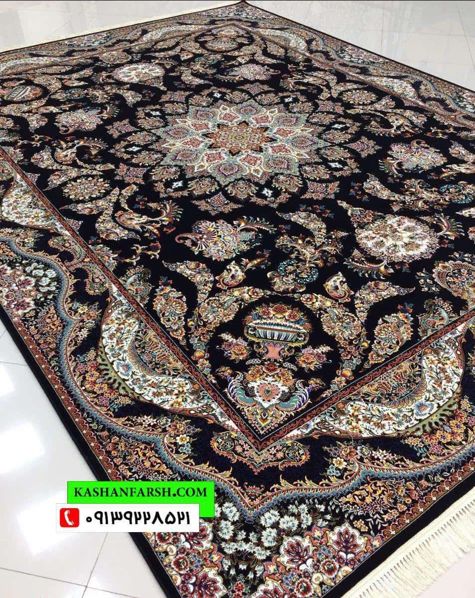 فرش ماشینی طرح پونه 1000 شانه