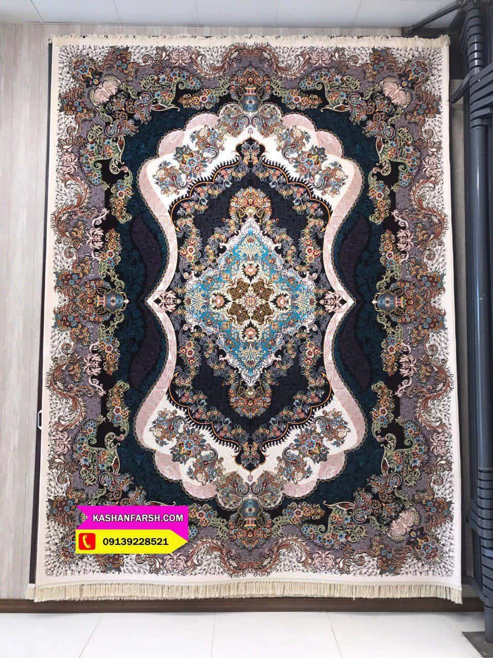 فرش ماشینی طرح چشمک 1000 شانه