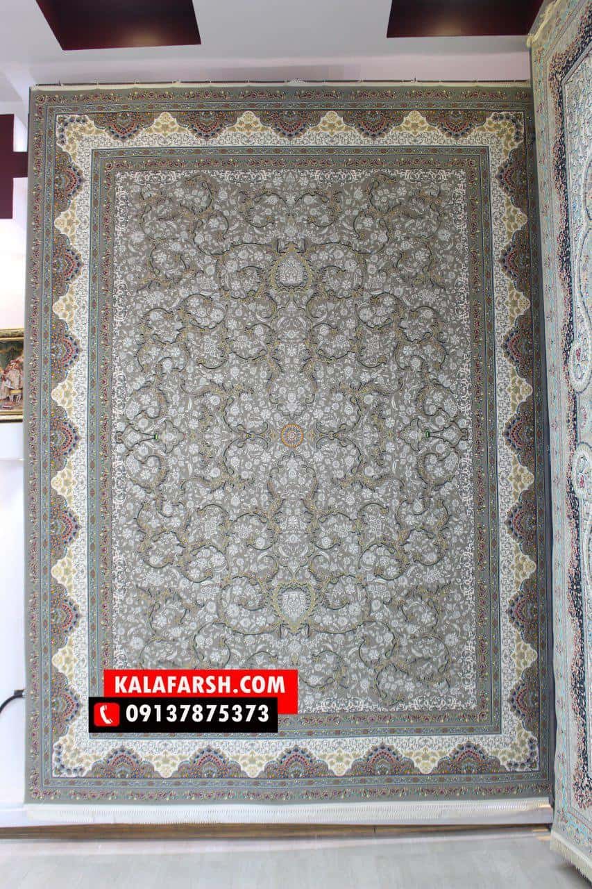 فرش ماشینی طرح لوتوس 1200 شانه