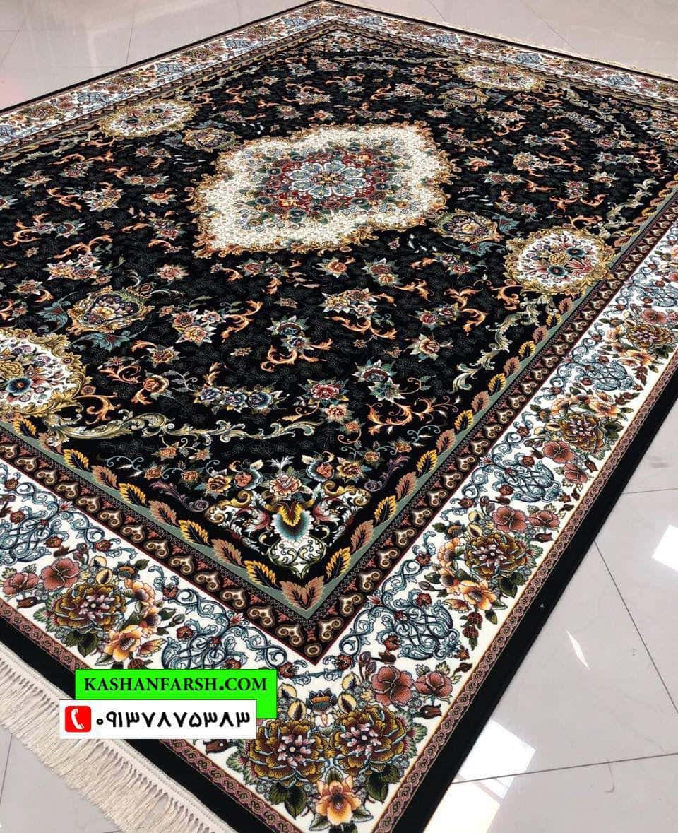 فرش ماشینی طرح کاملیا 1000 شانه
