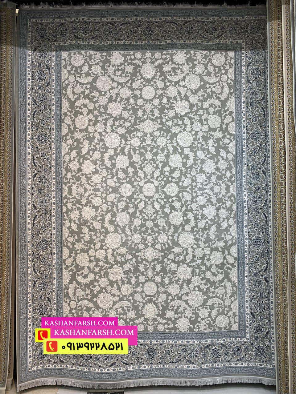 فرش ماشینی کاشان طرح یلدا 1200 شانه برجسته