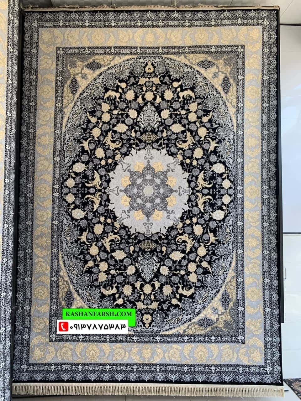 فرش ماشینی کاشان طرح سالار 700 شانه