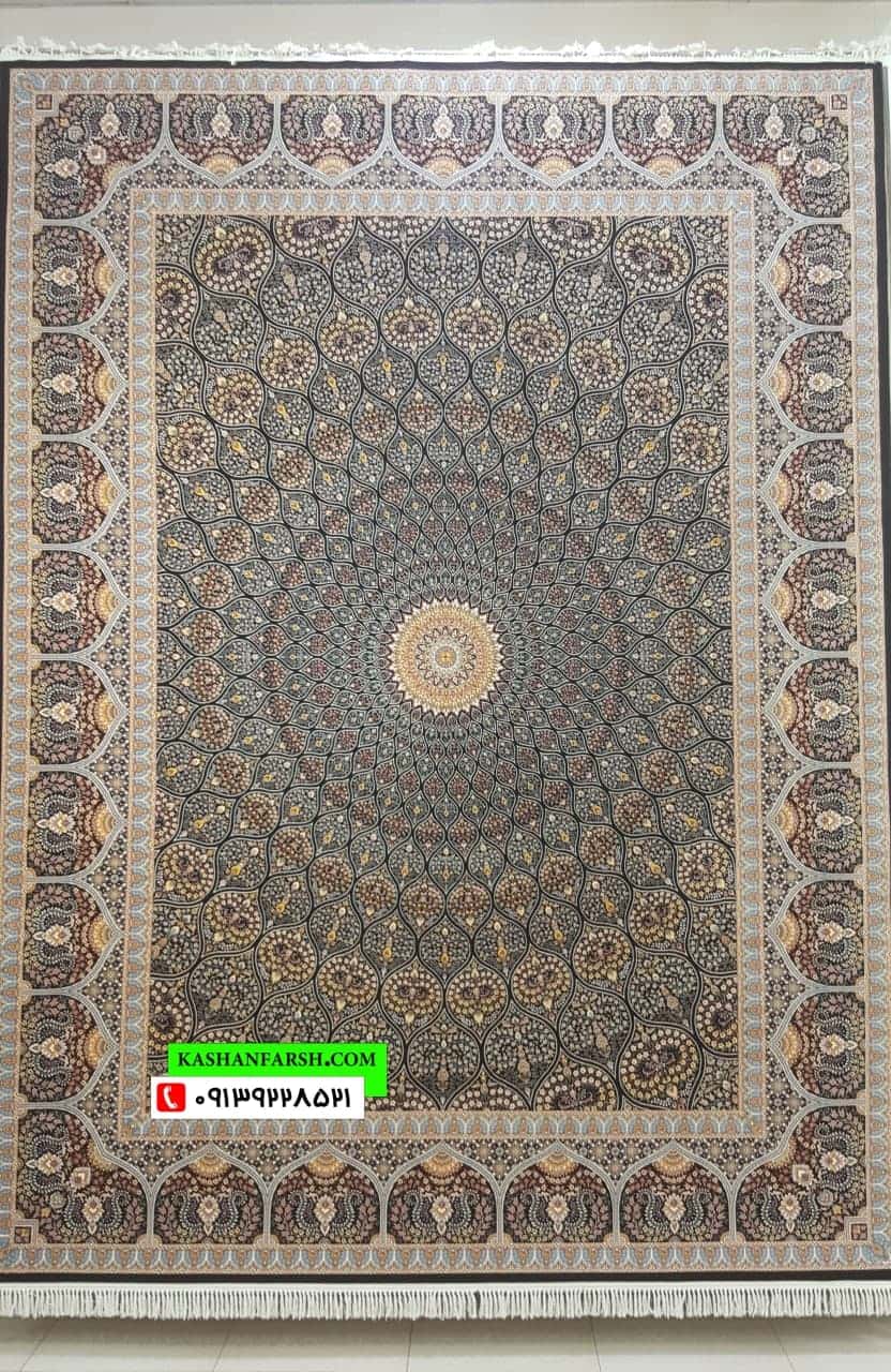 فرش کاشان طرح سلطانیه 1200 شانه