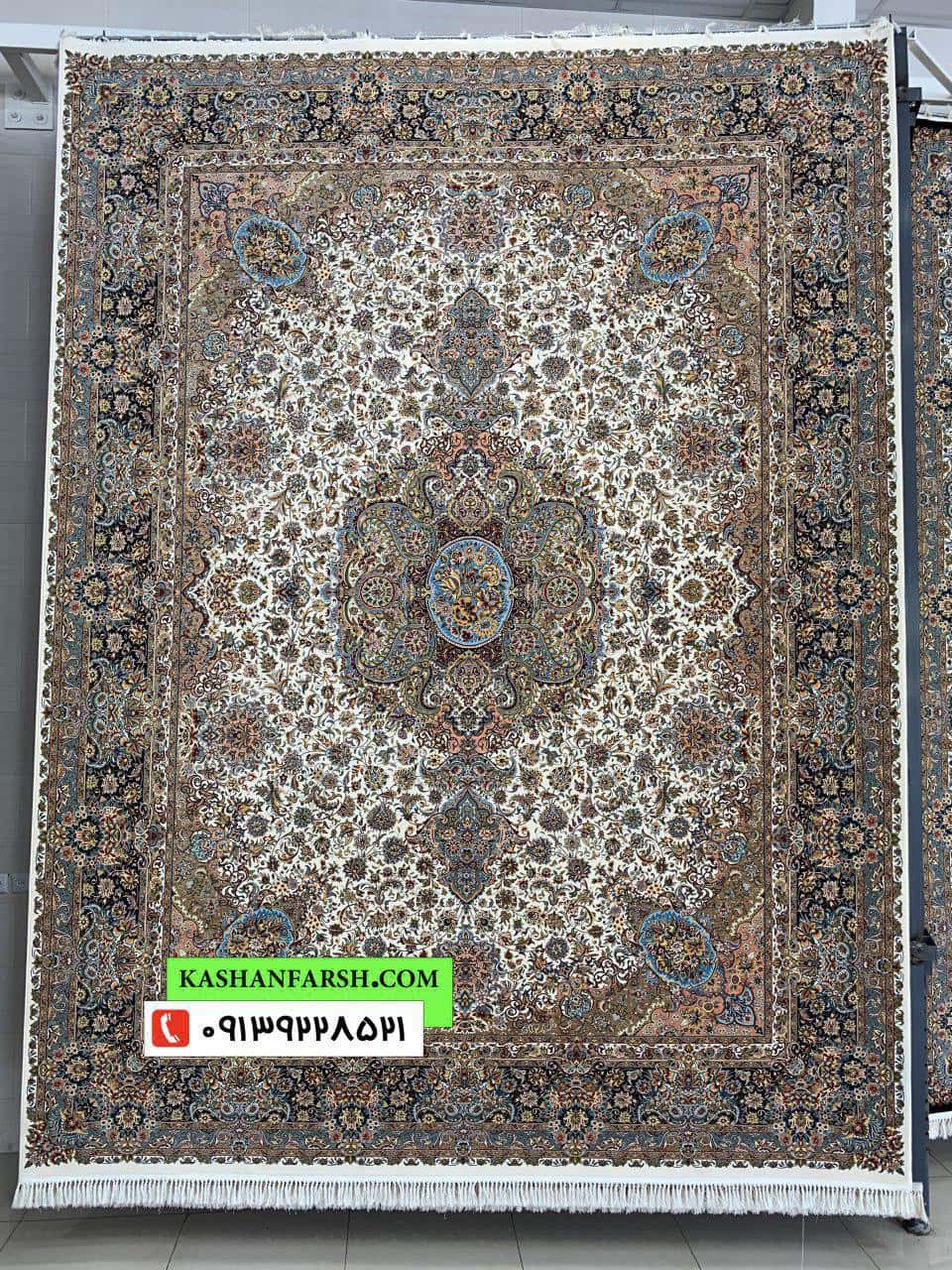 فرش ماشینی کاشان طرح تبریز 1200 شانه