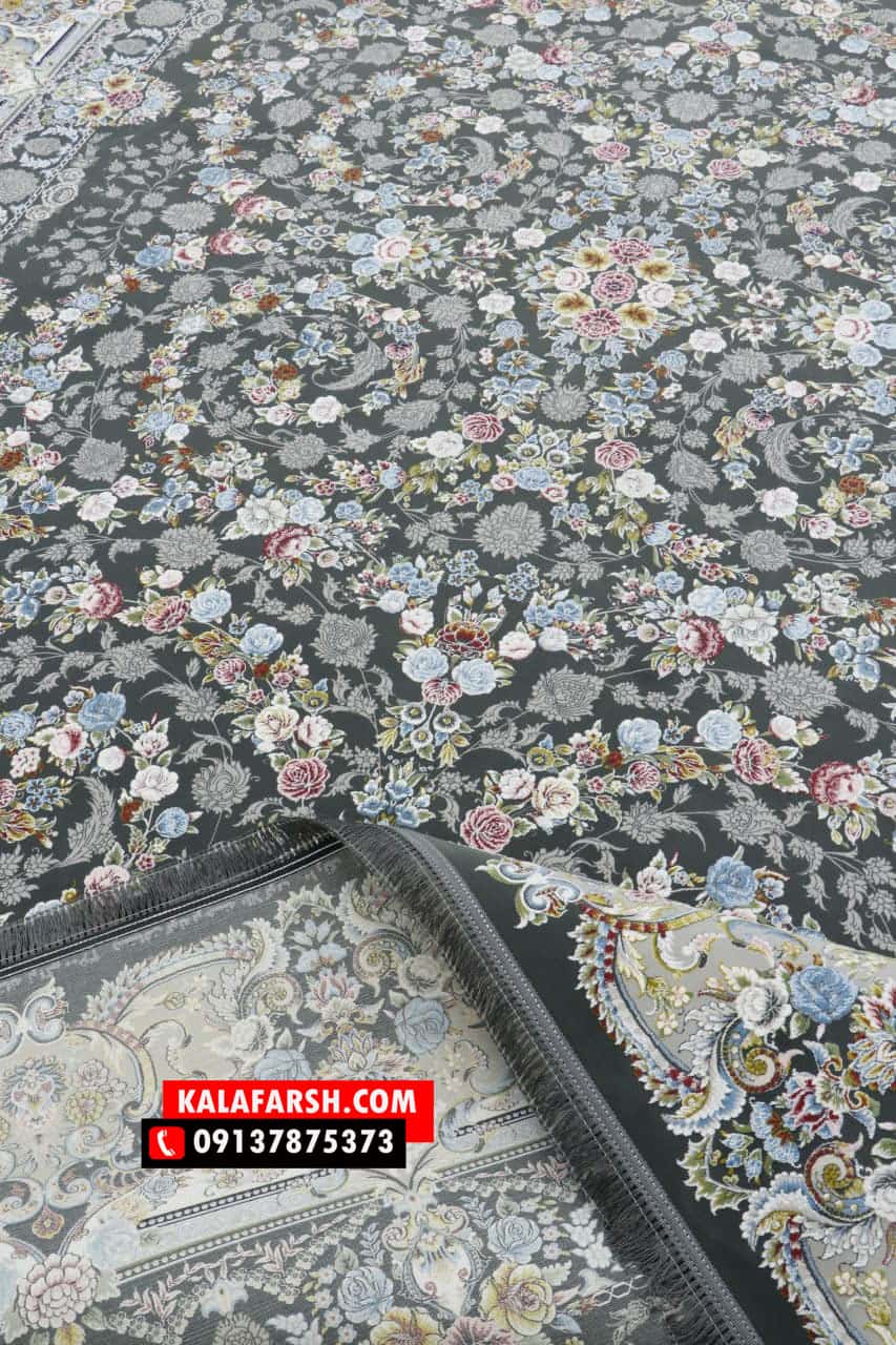 فرش ماشینی ارغوان 1200 شانه برجسته