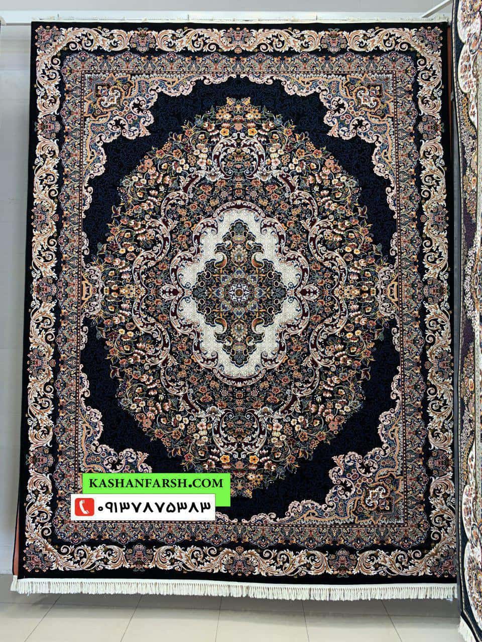 فرش ماشینی کاشان طرح صنم 700 شانه