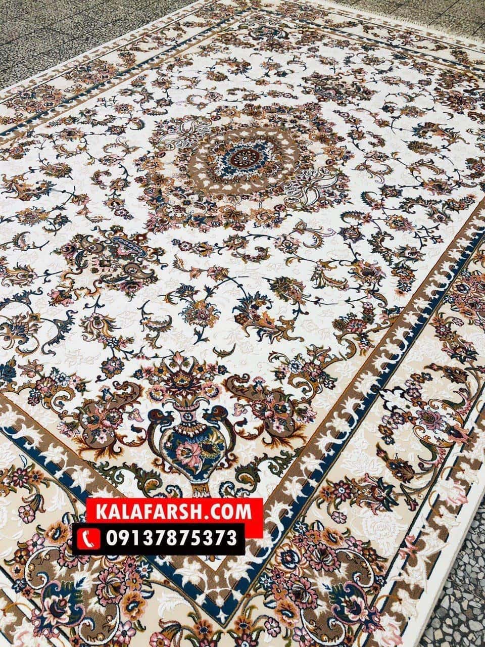 فرش ماشینی تبریز 700 شانه گل برجسته