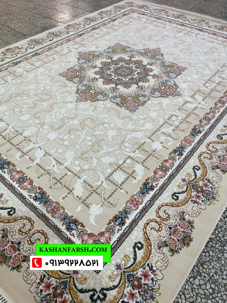 فرش ماشینی طرح ویونا 700 شانه برجسته
