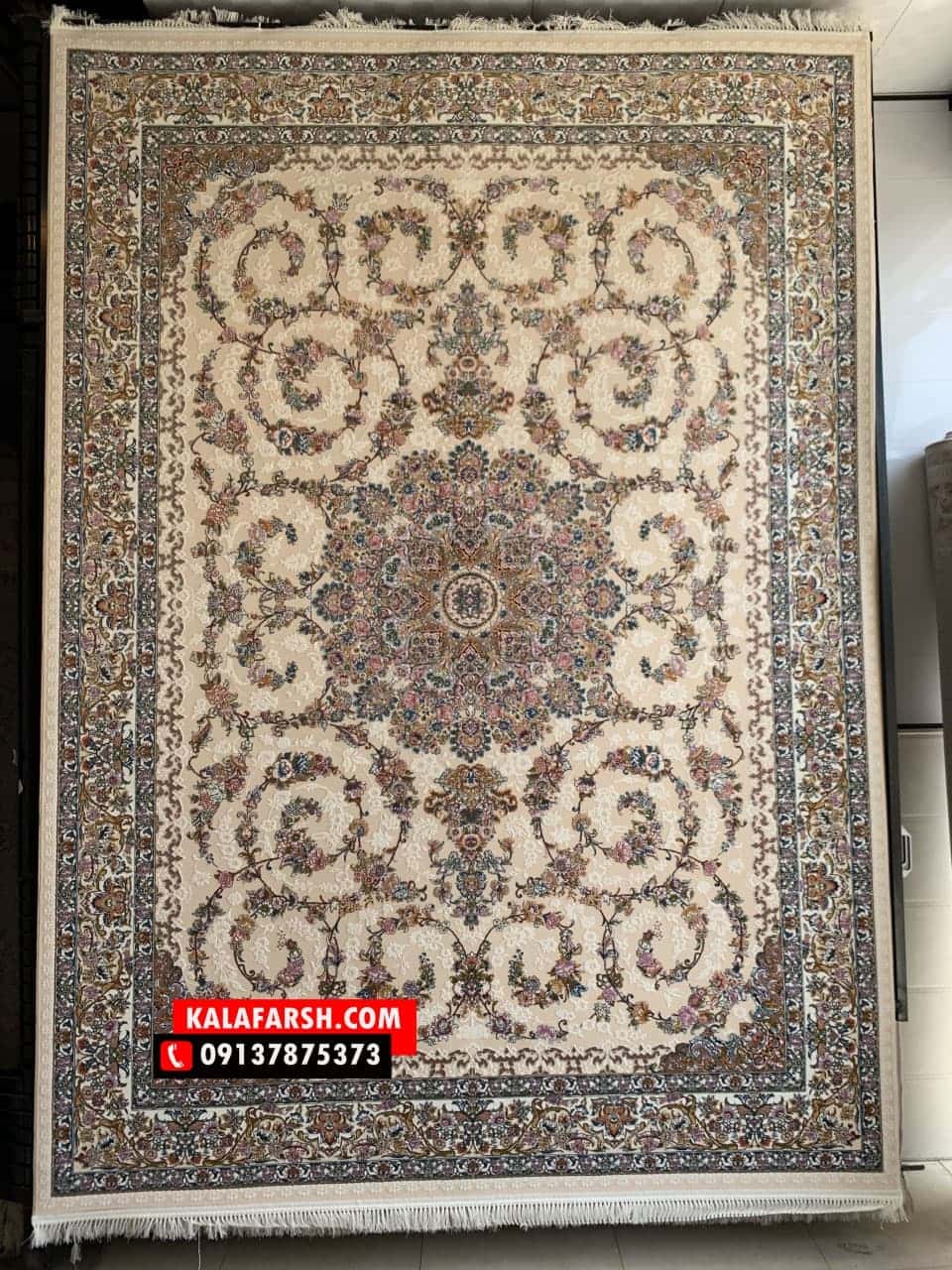 فرش ماشینی حریر 700 شانه برجسته