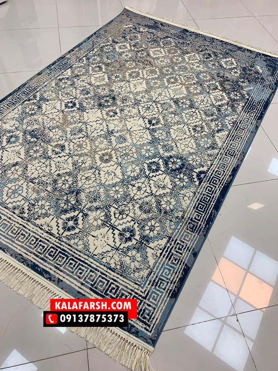 فرش کهنه نما کد 1001 هزار شانه برجسته