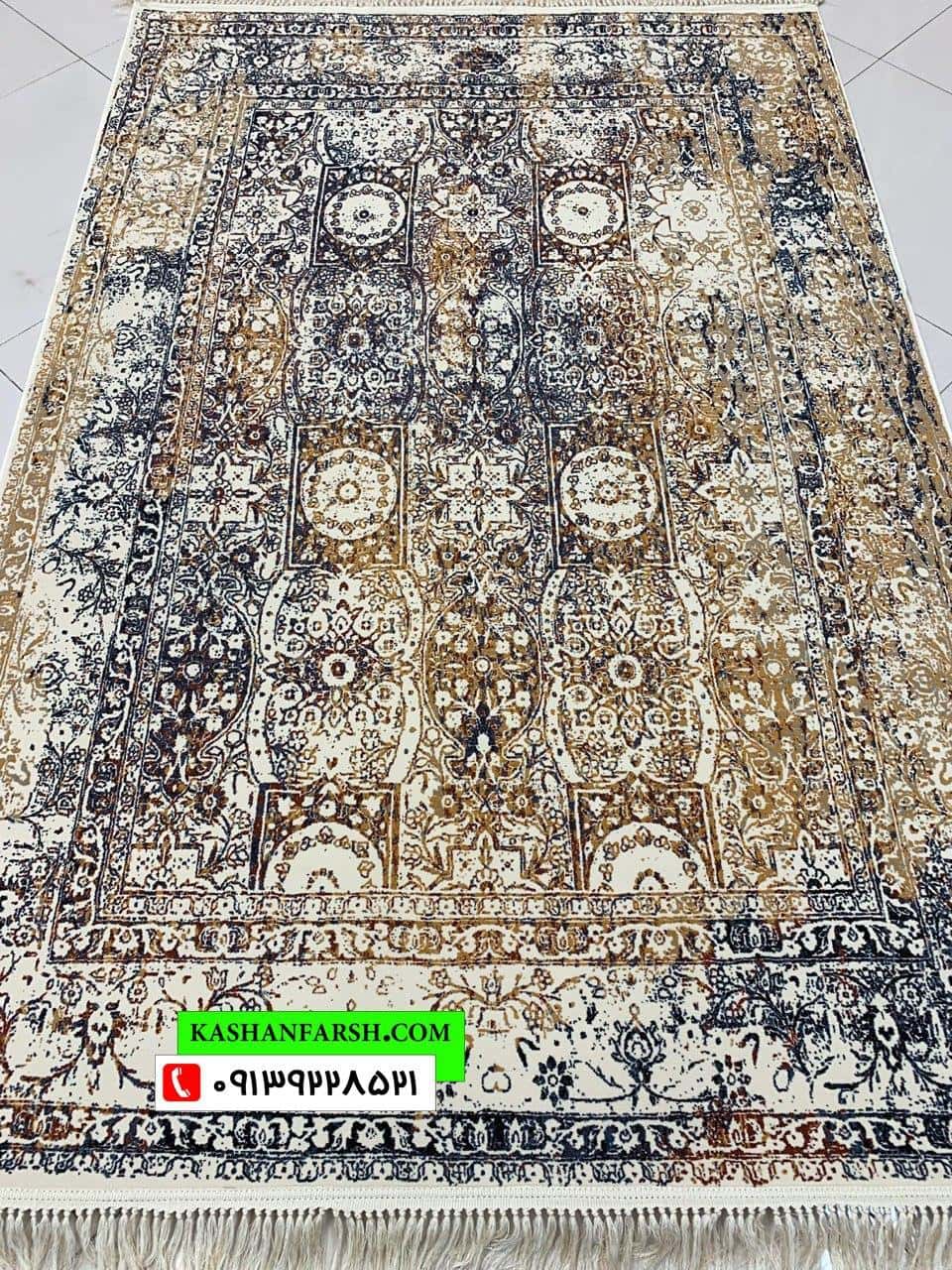فرش کهنه نما کد 1012 هزار شانه برجسته