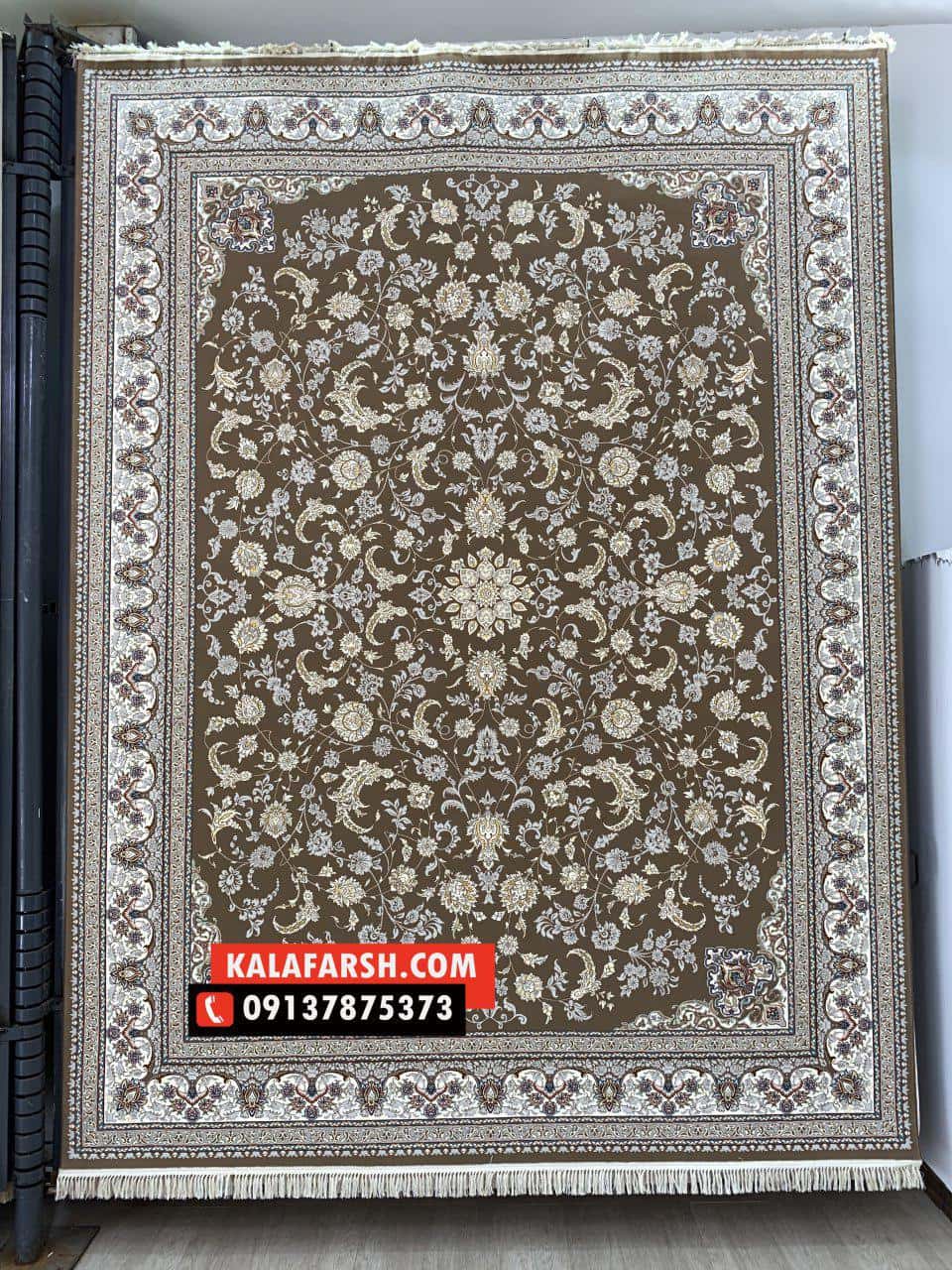 فرش ماشینی کاشان طرح ارغوان 700 شانه