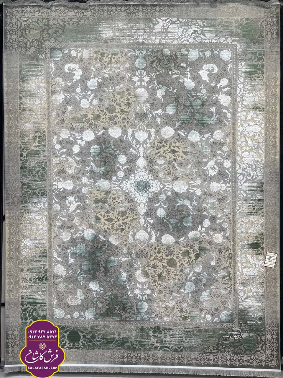فرش کد2085 سیلور 1200 شانه گل برجسته