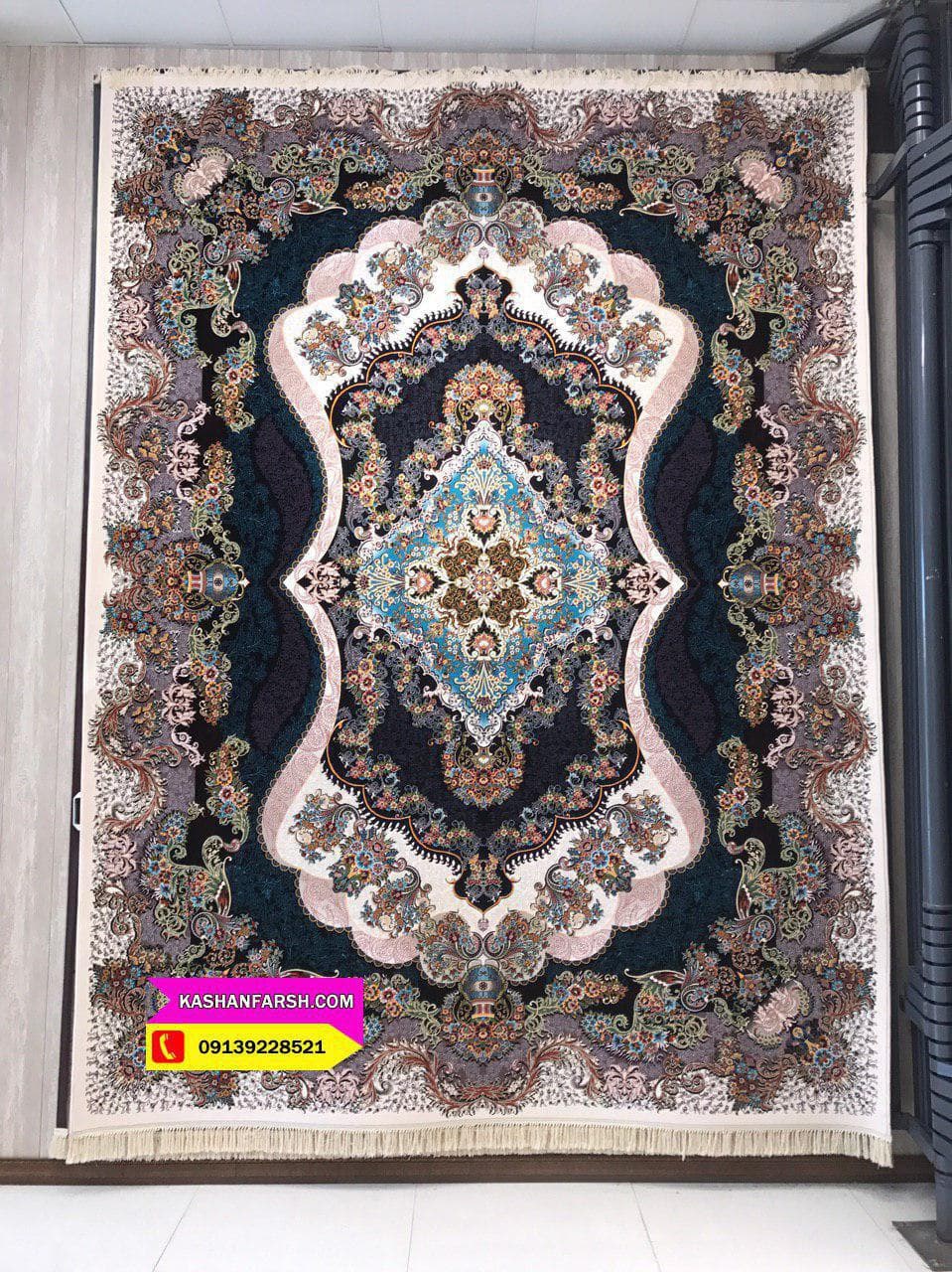 تصویر فرش فرش ماشینی طرح چشمک 1000 شانه — نمای 1