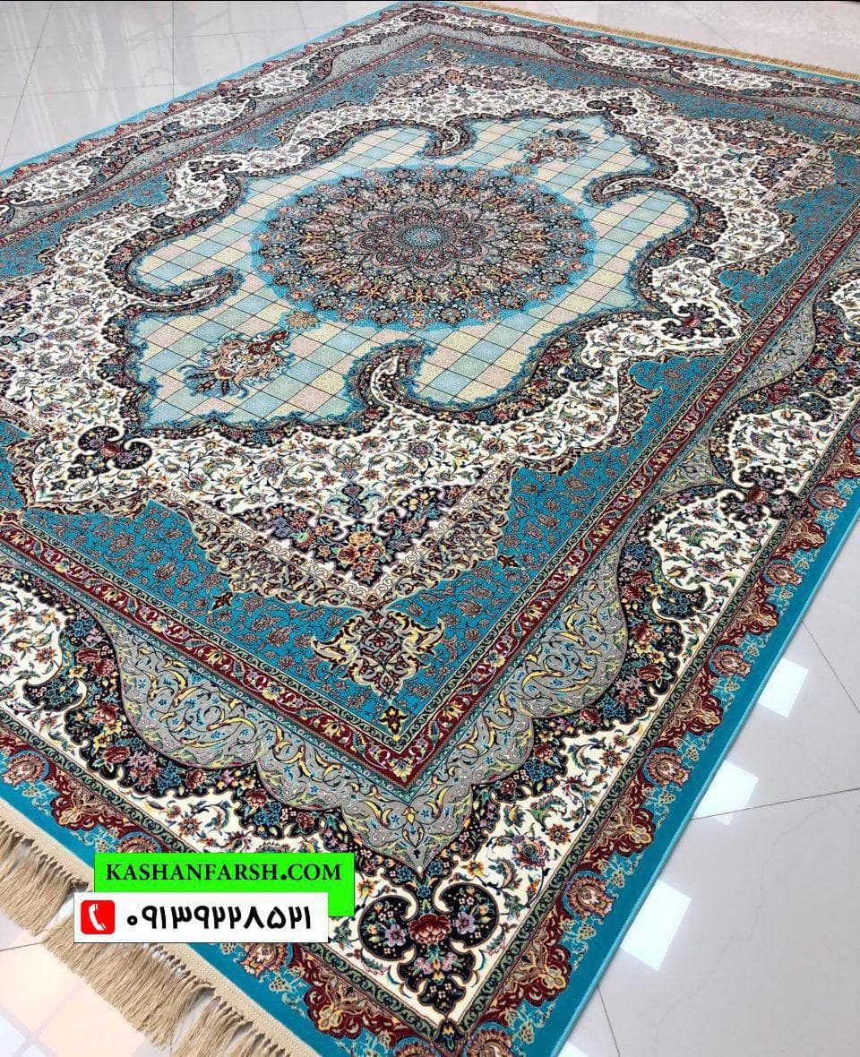 تصویر فرش فرش ماشینی کاشان طرح سالار 1200 شانه — نمای 1