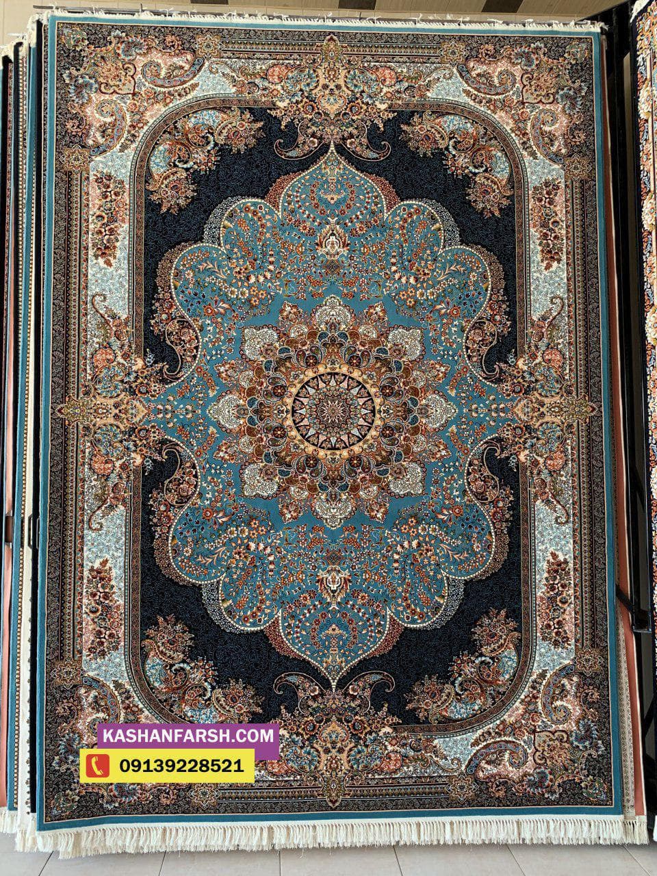 تصویر فرش فرش کاشان طرح نسترن 700 شانه — نمای 1