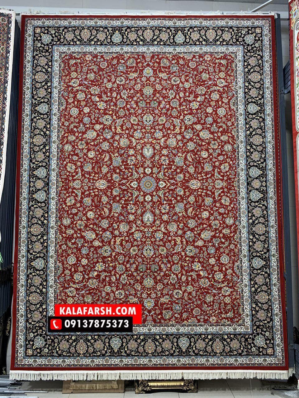 تصویر فرش فرش کاشان طرح افشان مطهر 1200 شانه — نمای 1