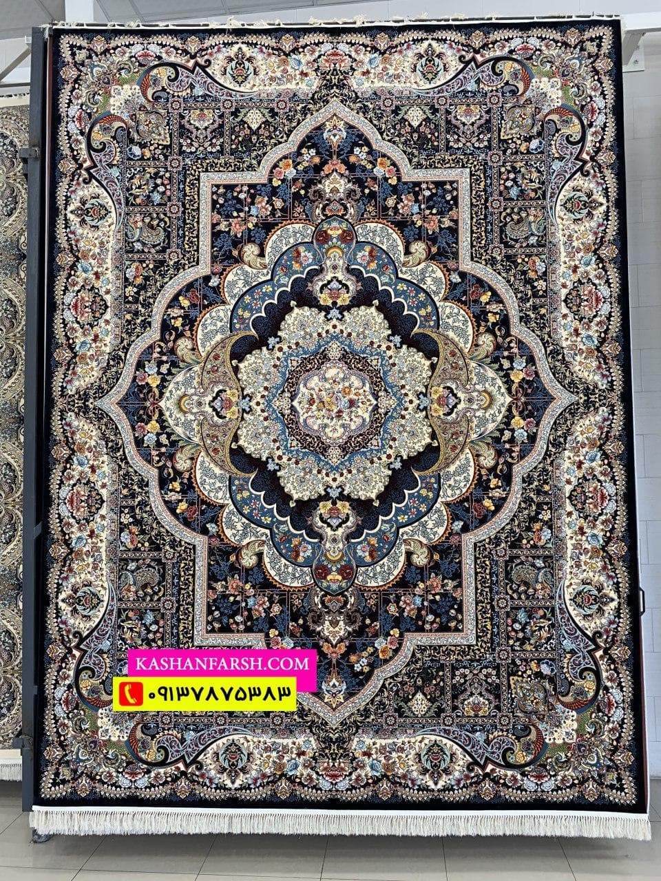تصویر فرش فرش کاشان طرح دلار 1000 شانه — نمای 1