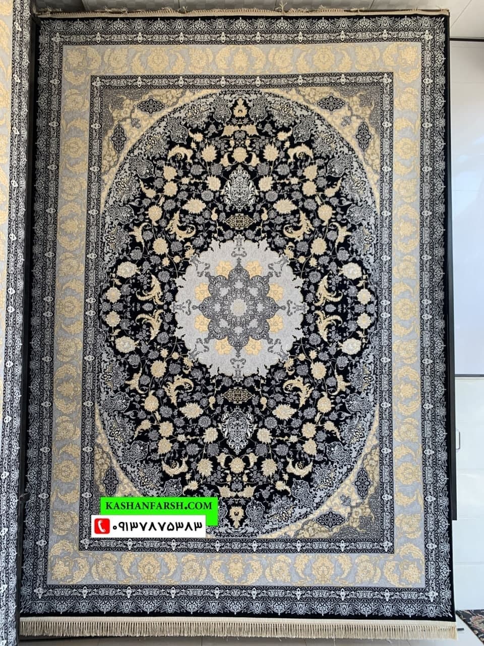 تصویر فرش فرش ماشینی کاشان طرح سالار 700 شانه — نمای 1