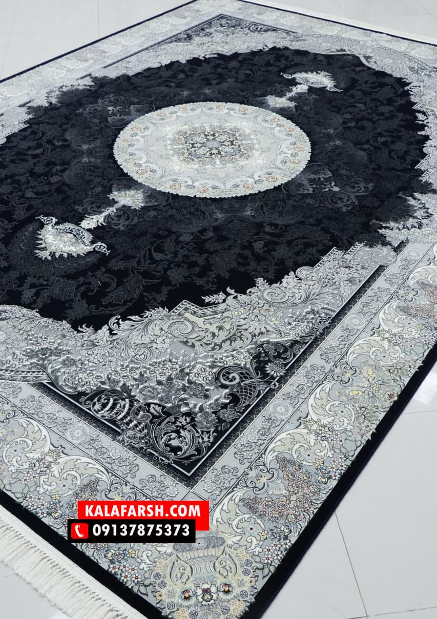 تصویر فرش فرش ماشینی کاشان طرح ازمیر 1200 شانه — نمای 1