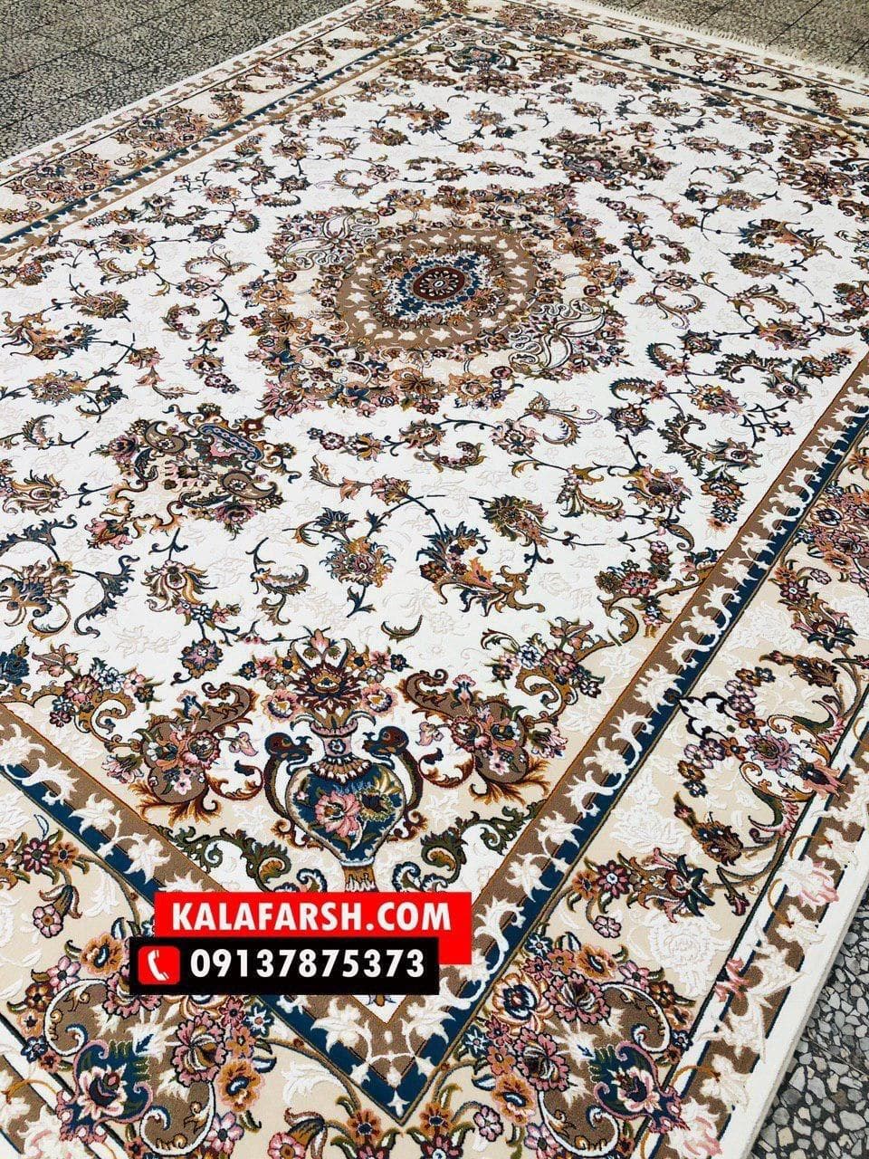 تصویر فرش فرش ماشینی تبریز 700 شانه گل برجسته — نمای 1