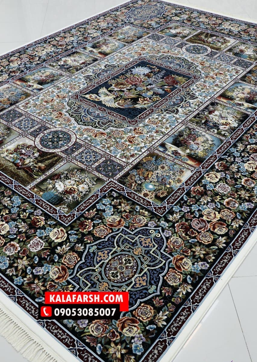 تصویر فرش فرش ماشینی باغ ارم 700 شانه — نمای 1