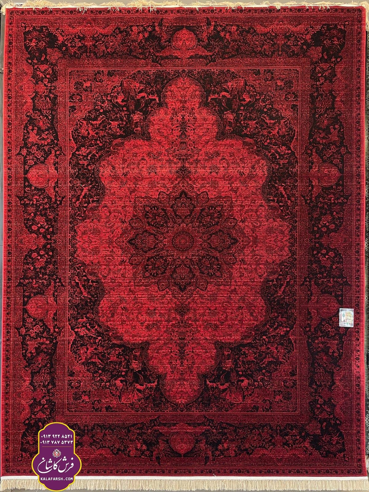 فرش ماشینی طرح جیران لاکی خلیج 1200 شانه