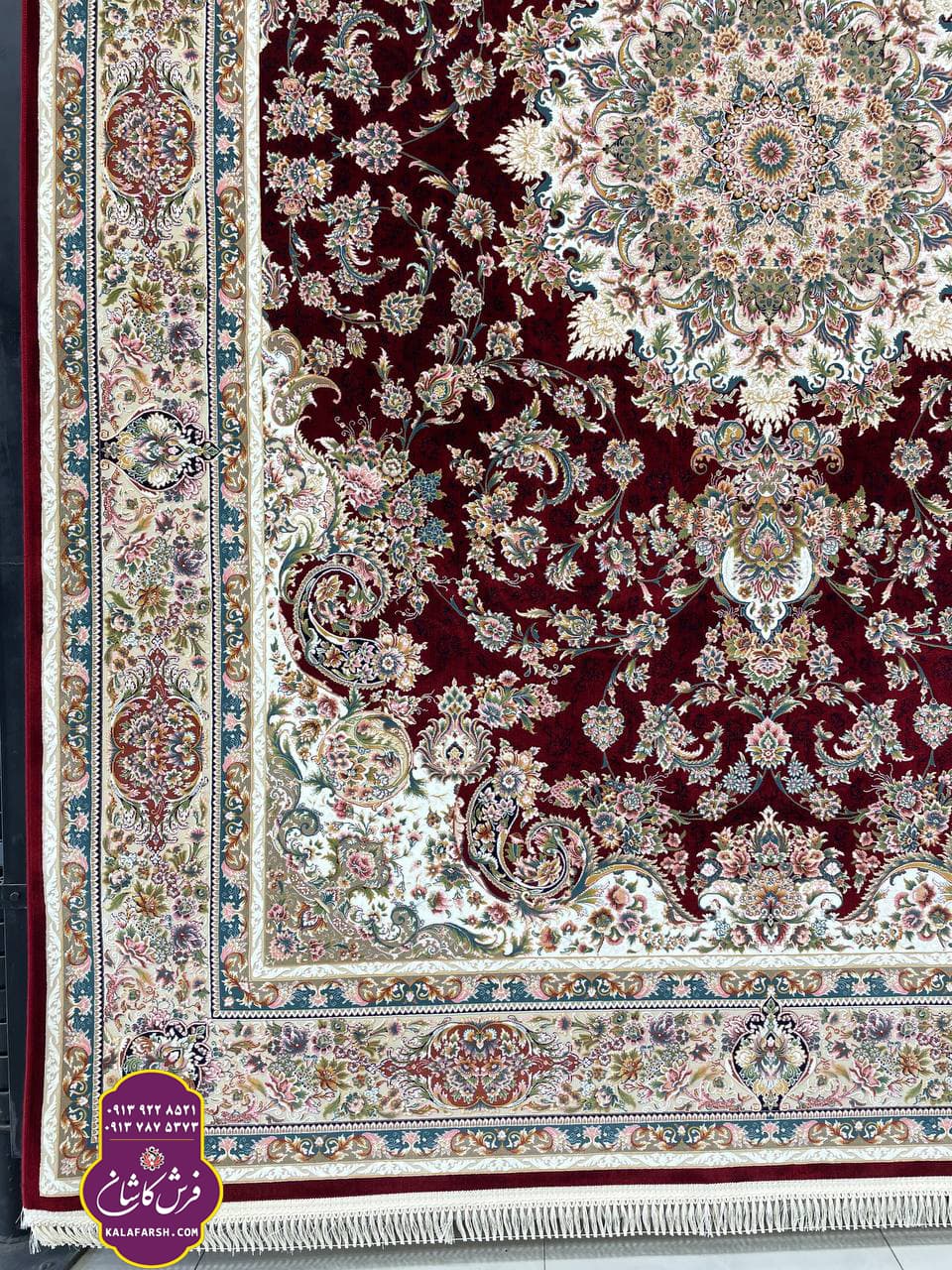 فرش آیلین لاکی 1200 شانه گل برجسته