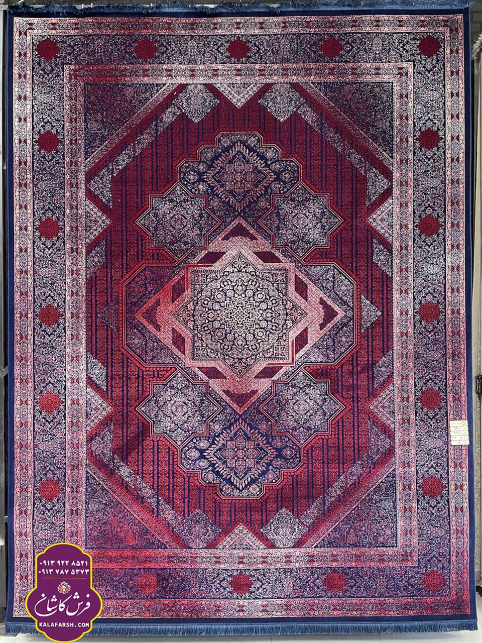 تصویر فرش کد1080 لاکی 1200 شانه گل برجسته — نمای 1