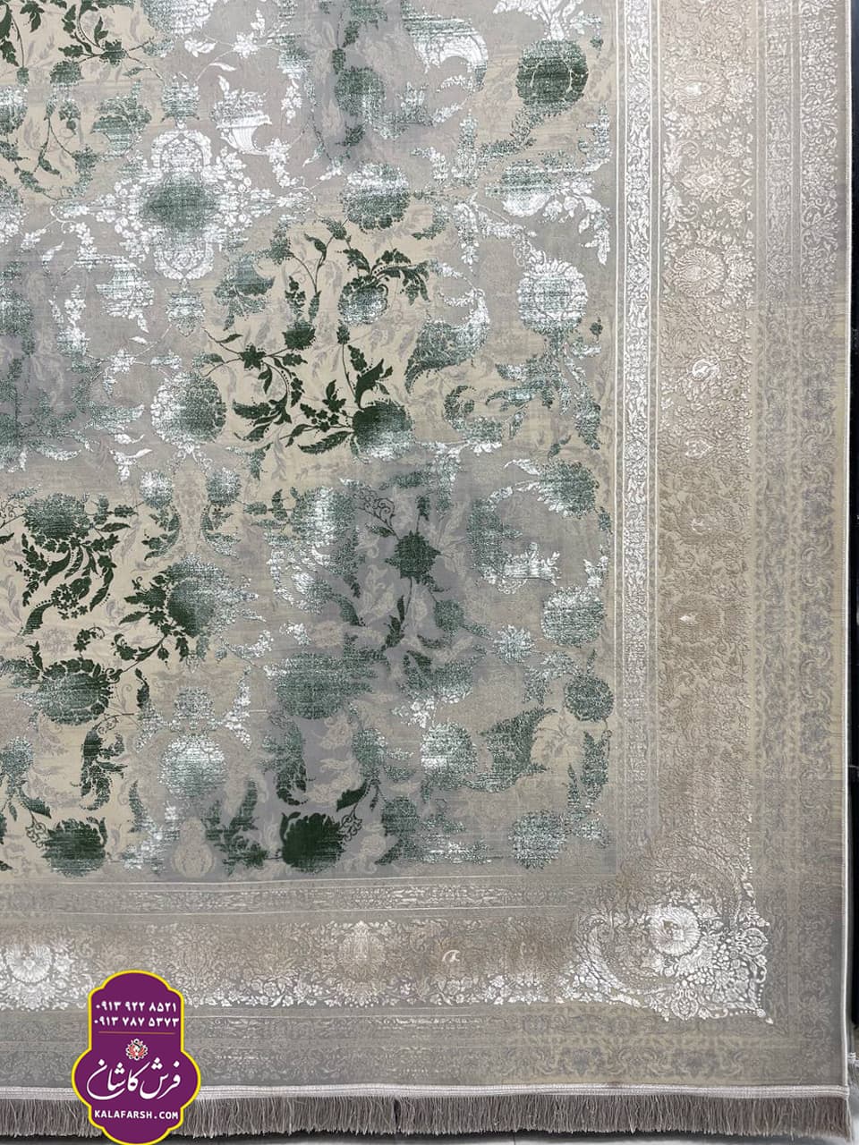 فرش کد2025 سیلور 1200 شانه گل برجسته