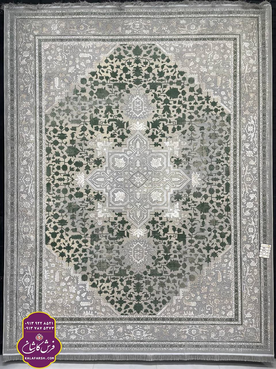 تصویر فرش کد2095 سیلور 1200 شانه گل برجسته — نمای 1