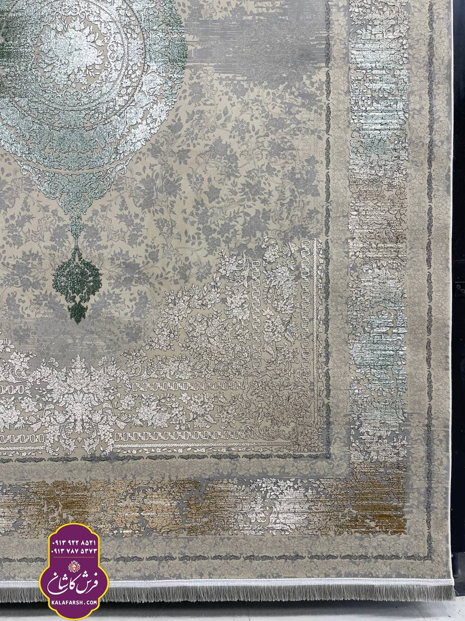 فرش کد2530 سیلور 1200 شانه گل برجسته