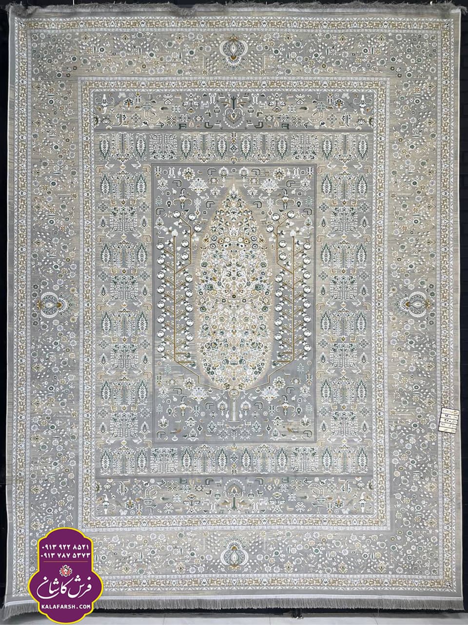 تصویر فرش کد2560 سیلور 1200 شانه گل برجسته — نمای 1