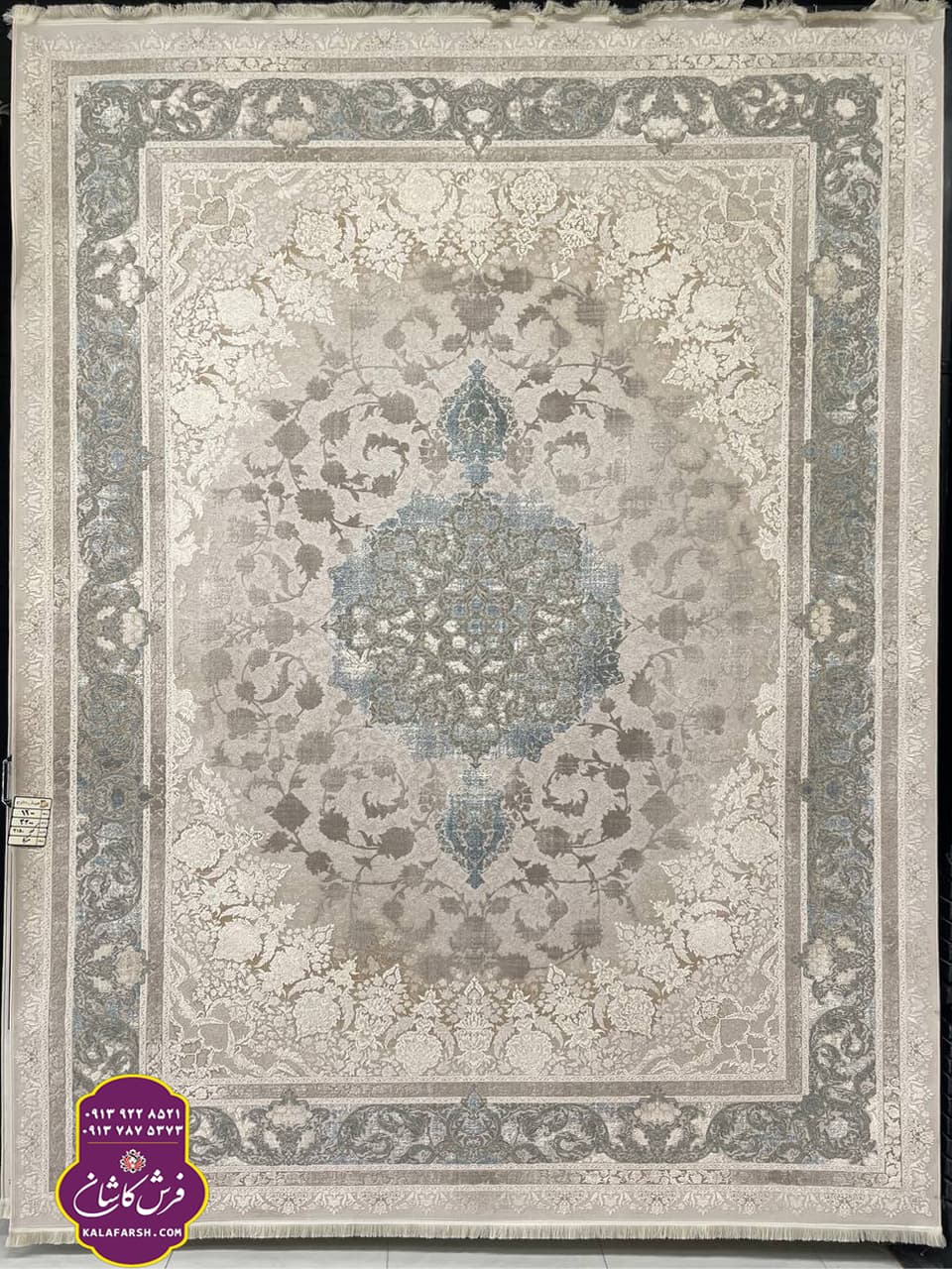تصویر فرش کد3150 موکا 1200 شانه گل برجسته — نمای 1