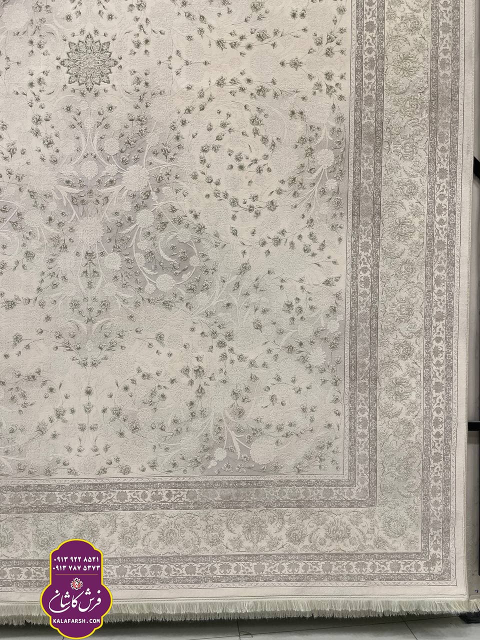 فرش کد3545 موکا 1200 شانه گل برجسته
