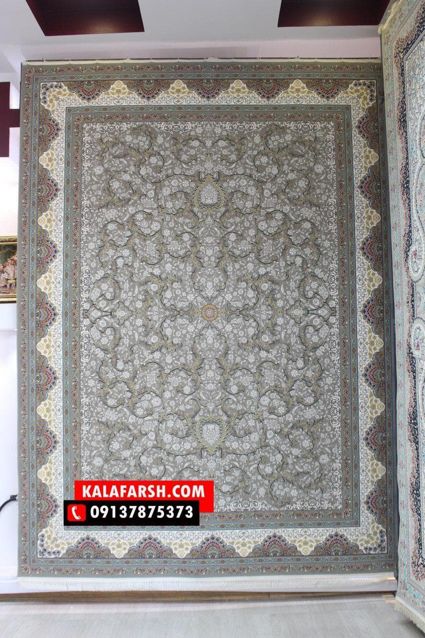 تصویر فرش فرش ماشینی طرح لوتوس 1200 شانه — نمای 1