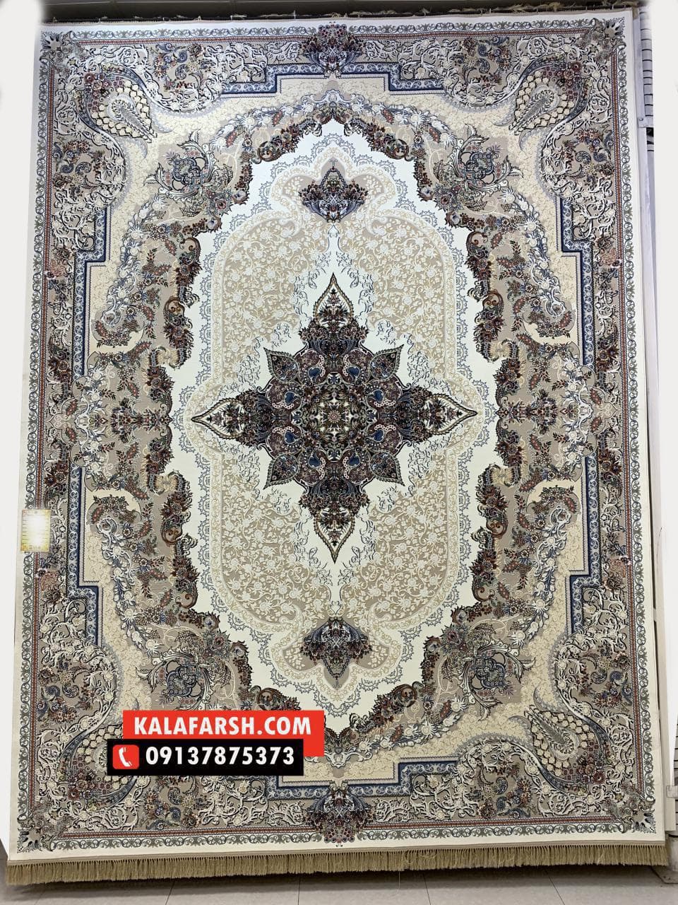 تصویر فرش فرش ماشینی طرح ورسای 1200 شانه — نمای 1