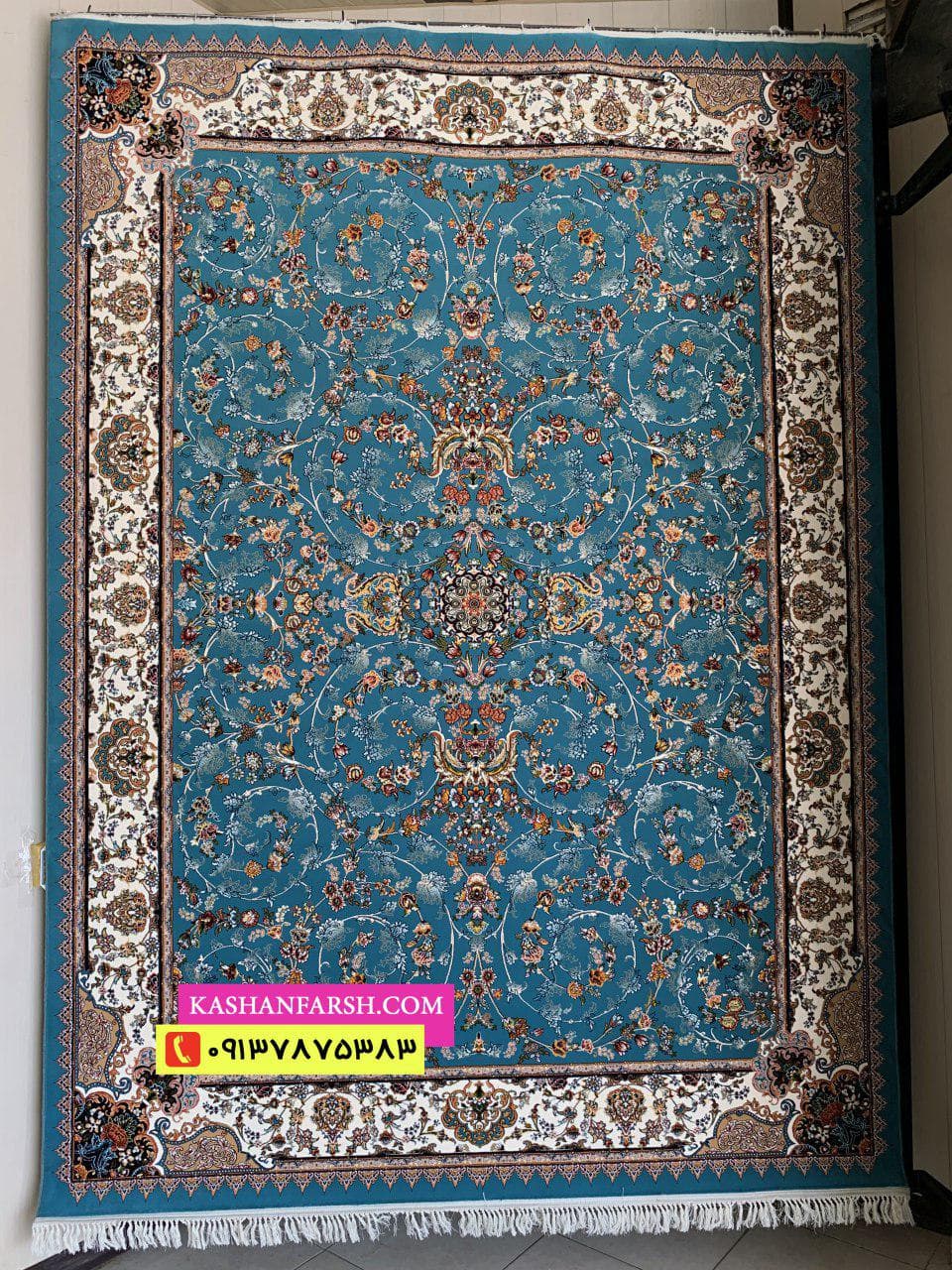 تصویر فرش فرش ماشینی کاشان طرح جدید پرنسس 700 شانه — نمای 1