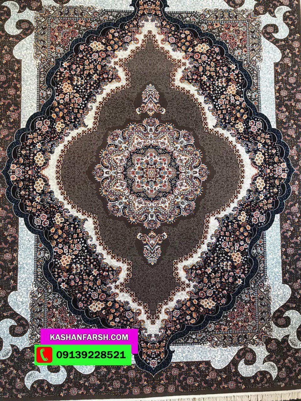 تصویر فرش فرش ماشینی کاشان طرح سلطان طرح 700 شانه — نمای 1
