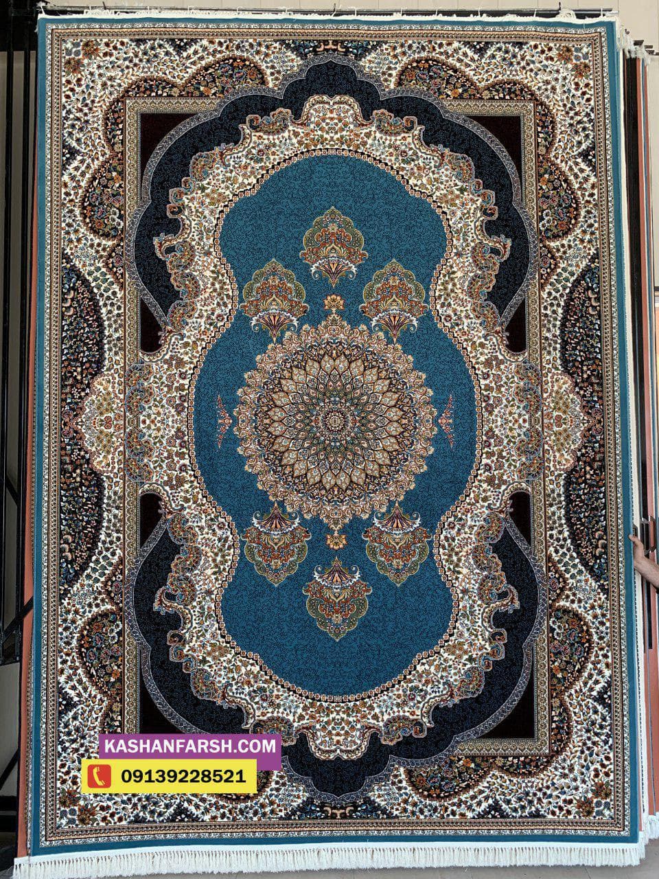 تصویر فرش فرش کاشان طرح کهربا 700 شانه — نمای 1
