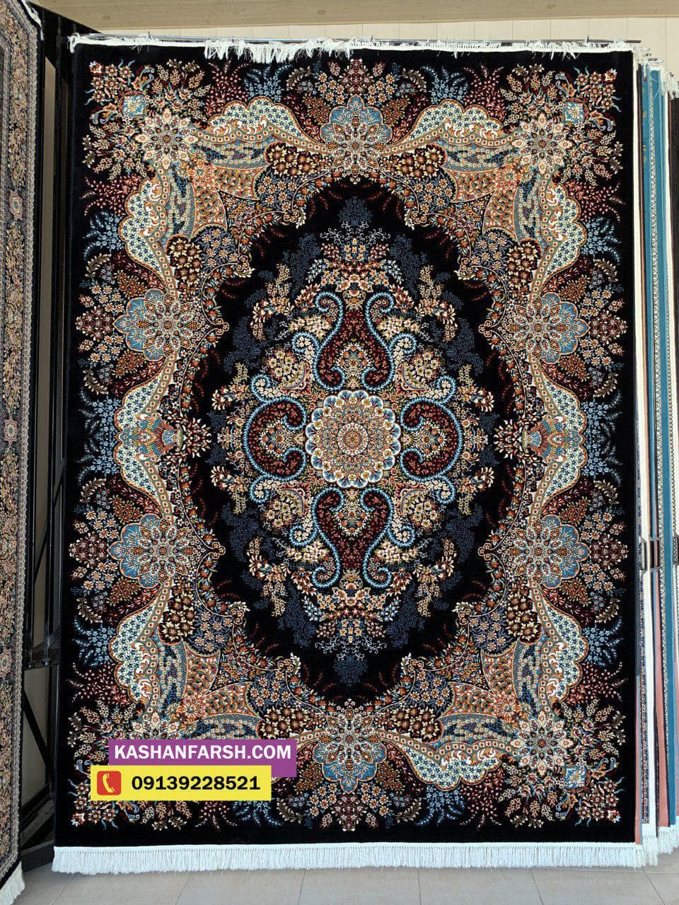 تصویر فرش فرش کاشان طرح اهورا 700 شانه — نمای 1