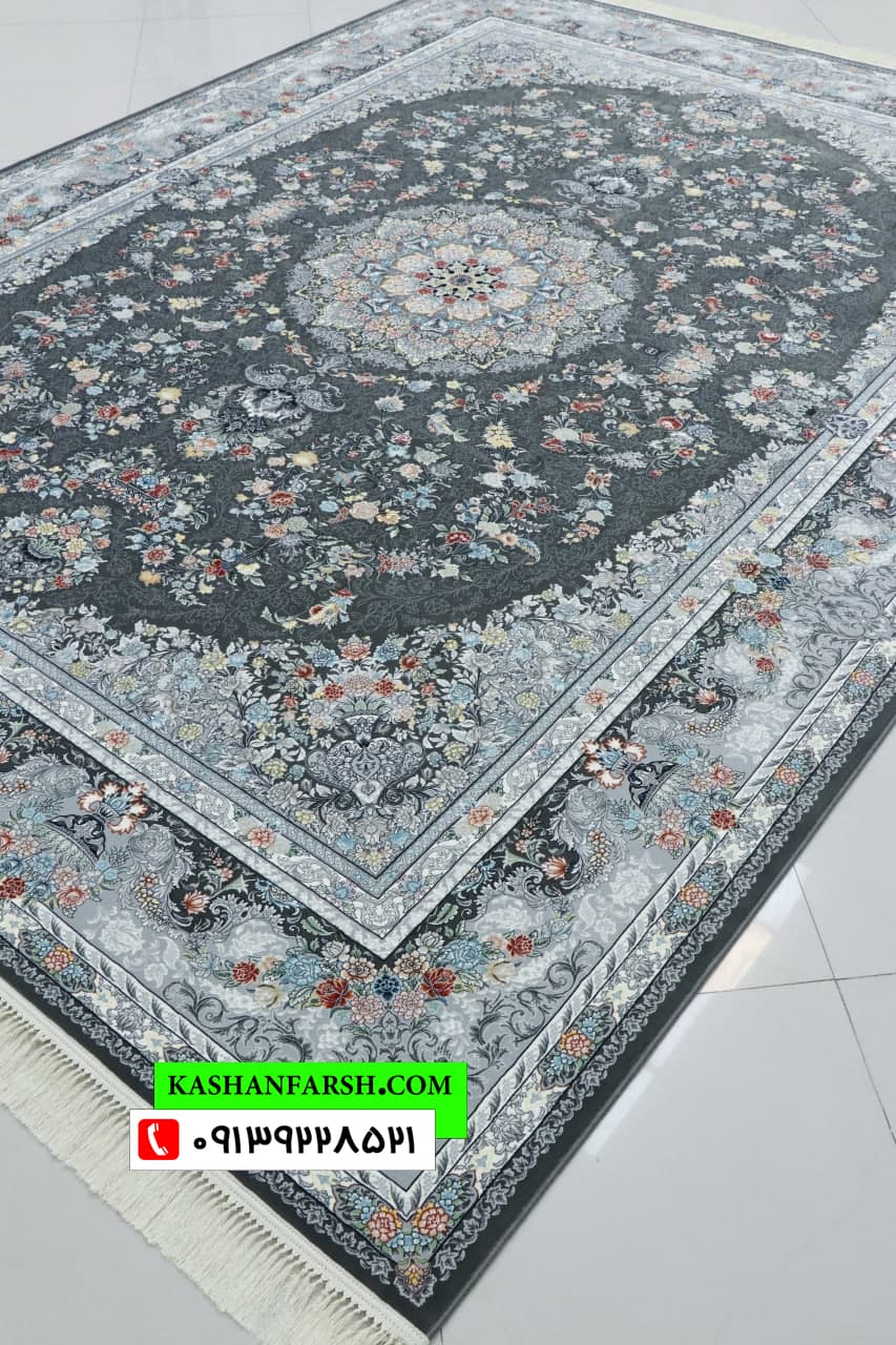 تصویر فرش فرش ماشینی کاشان طرح پردیس 1200 شانه — نمای 1