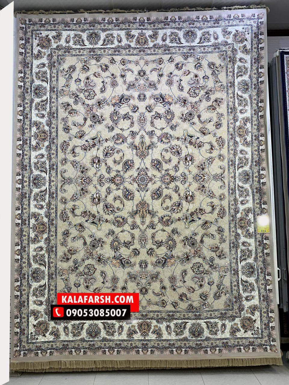 تصویر فرش فرش ماشینی کاشان افشان هیوا 1200 شانه — نمای 1