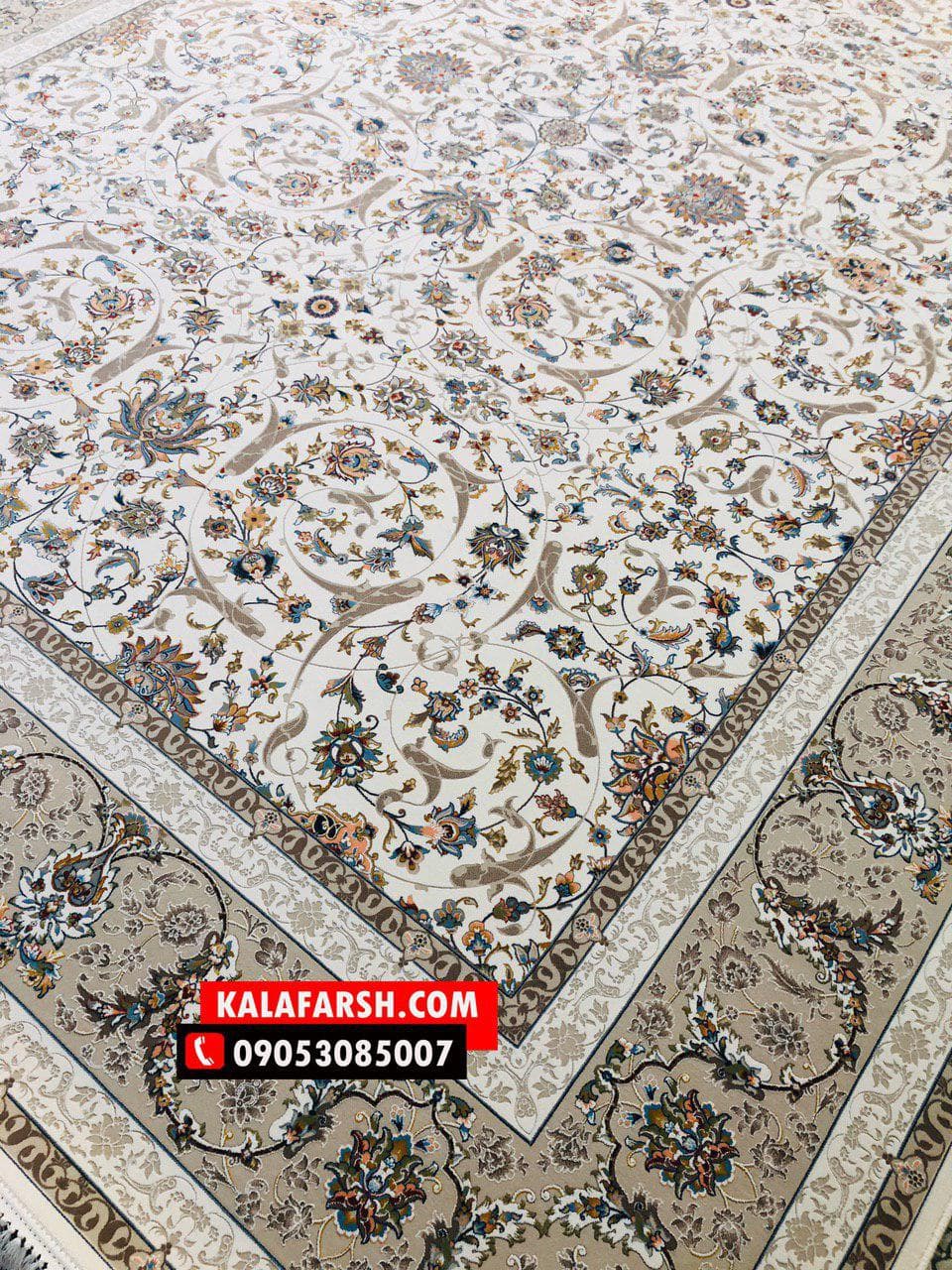 تصویر فرش فرش اختصاصی افشان اسلیمی 1200 شانه برجسته — نمای 1
