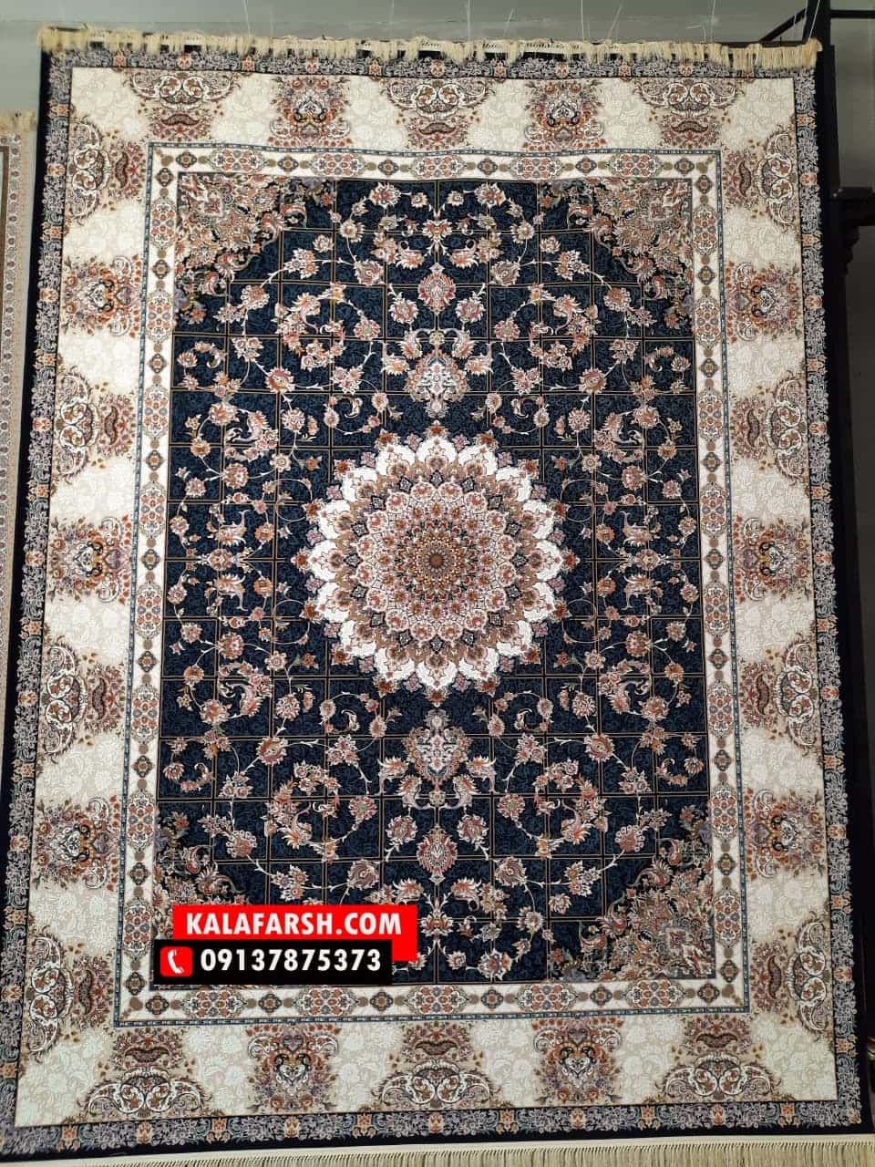 فرش ماشینی خشتی سروین 1200 شانه برجسته