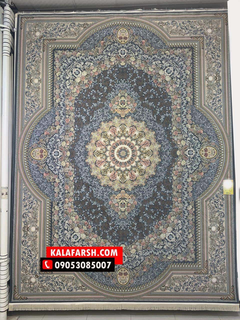 فرش ماشینی کاشان گیلدا 1500 شانه برجسته