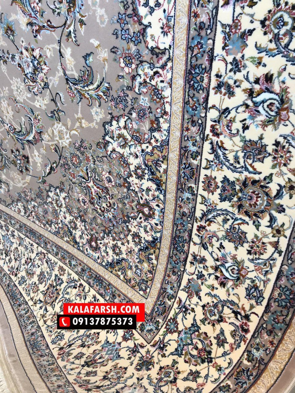 تصویر فرش فرش ماشینی طرح ترگل 700 شانه — نمای 1