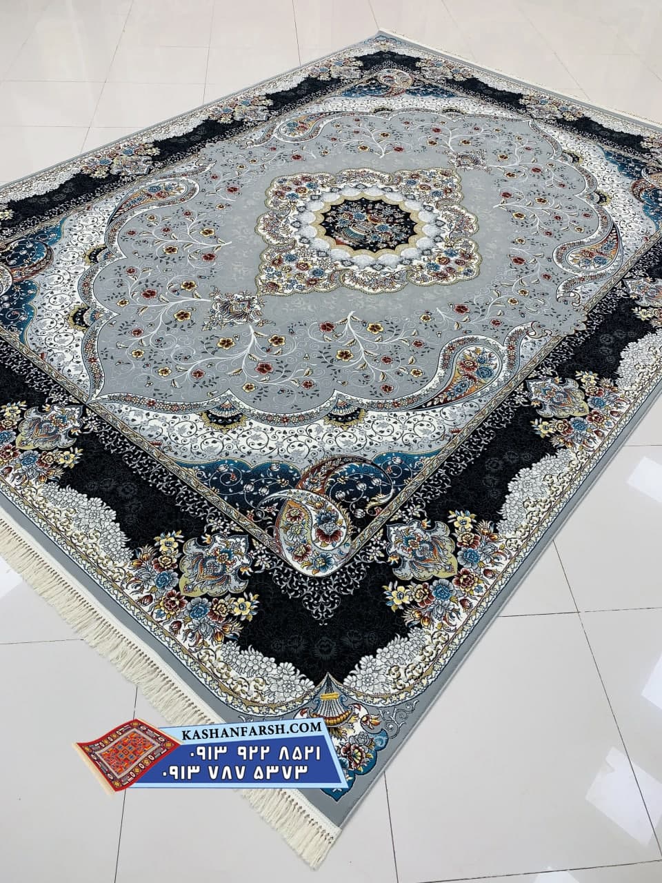تصویر فرش فرش کاشان طرح سوگند 700 شانه — نمای 1