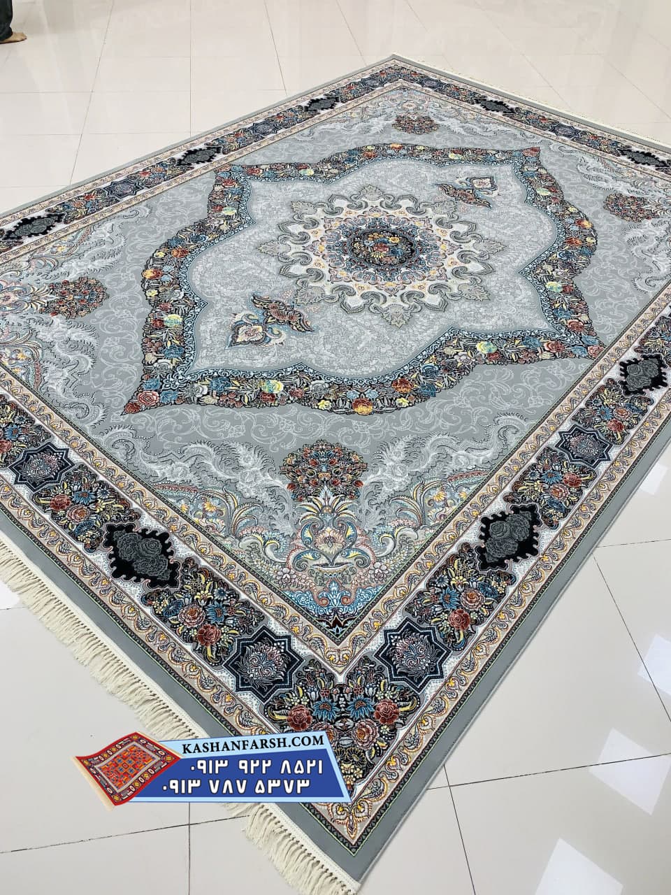 تصویر فرش فرش کاشان طرح کارینا 700 شانه — نمای 1